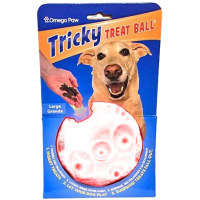 Omega Paw Tricky Treat Ball, Large, Orange Product Photo 2