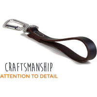 Mighty Paw Leather Leash Carabiner for Large Dogs Product Photo 1