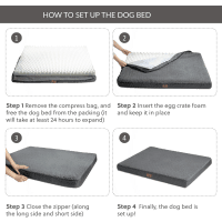 Bedsure Orthopedic Dog Bed with Sherpa Cover Product Photo 2