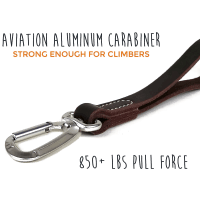 Mighty Paw Leather Leash Carabiner for Large Dogs Product Photo 2