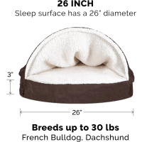 Furhaven Faux Sheepskin Orthopedic Snuggery Bed Product Photo 1