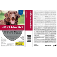 Traitement contre les puces et les tiques Bayer K9 Advantix II pour chiens Product Photo 1