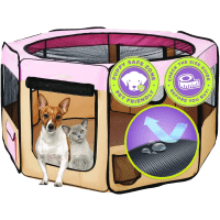 Zampa Portable Pet Playpen with Carrying Case Product Photo 0