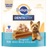 PEDIGREE Small Dog Dental Treats Chicken Flavor Product Photo 0