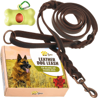 ADITYNA Double Handle Leather Dog Leash review