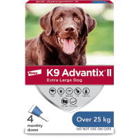 Traitement contre les puces et les tiques Bayer K9 Advantix II pour chiens critique