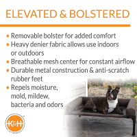 K&H Pet Products Bolster Elevated Outdoor Dog Bed Product Photo 2