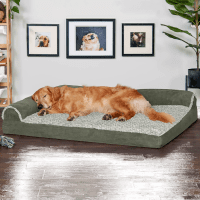Furhaven L-Shaped Orthopedic Chaise Dog Bed Product Photo 2