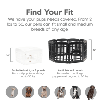 IRIS USA Jaula interior de 4 paneles para mascotas con puerta Product Photo 1