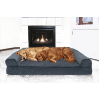 Furhaven Sherpa Chenille Orthopedic Sofa Dog Bed Product Photo 2