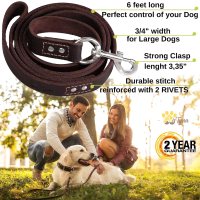 ADITYNA Leather Leash for Medium and Large Dogs Product Photo 1
