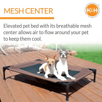 K&H Pet Products Mesh Center Elevated Dog Bed Product Photo 2