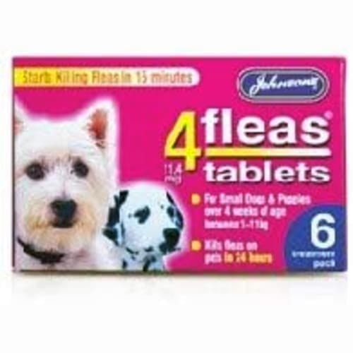 Johnsons Quick Acting Oral Flea Tablets for Dogs Product Thumbnail 0