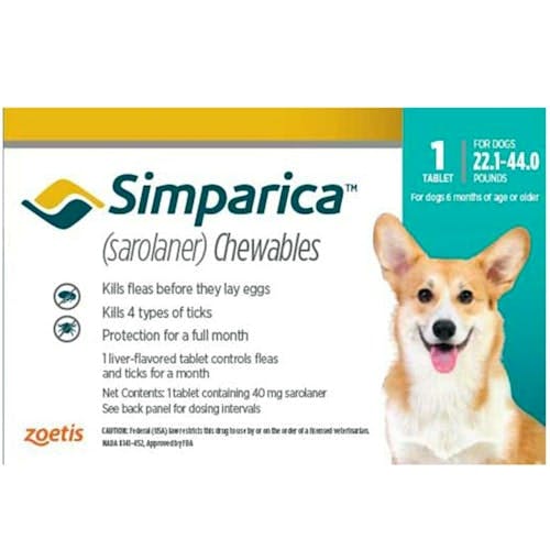 Generic Simparica Flea and Tick Control Chewables Product Thumbnail 0