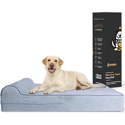 KOPEKS Orthopedic Memory Foam Dog Bed with Pillow Product Thumbnail 0