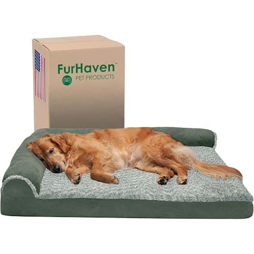 Furhaven L-Shaped Orthopedic Chaise Dog Bed Product Thumbnail 0