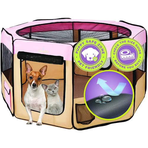 Zampa Portable Pet Playpen with Carrying Case Product Thumbnail 0