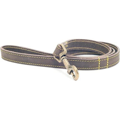 Ancol Timberwolf Leather Dog Lead, 1 m, Sable Sable 1 m Product Thumbnail 0