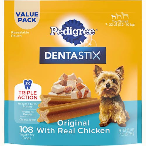 PEDIGREE Small Dog Dental Treats Chicken Flavor Product Thumbnail 0