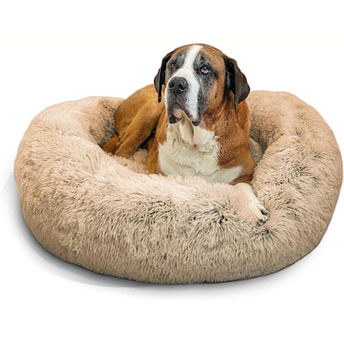 Best Friends by Sheri Calming Donut Shag Pet Bed Product Thumbnail 0