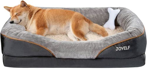 JOYELF Orthopedic Memory Foam Dog Bed and Toy review