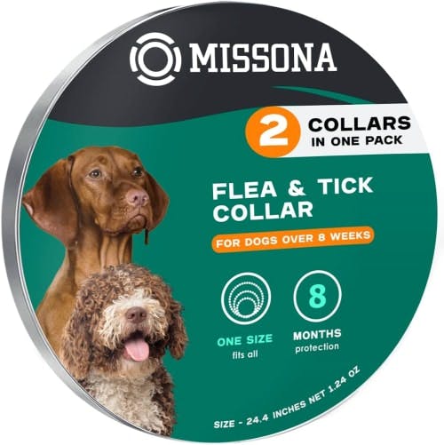 Pack de Collar Natural Antipulgas y Garrapatas para Perros de Missona reseña