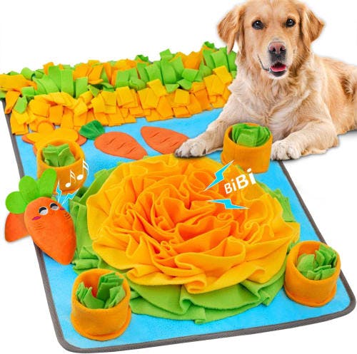 Houing Squeaky Carrot Snuffle Mat for Dogs review