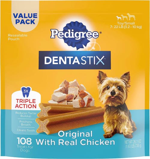 PEDIGREE Small Dog Dental Treats Chicken Flavor review