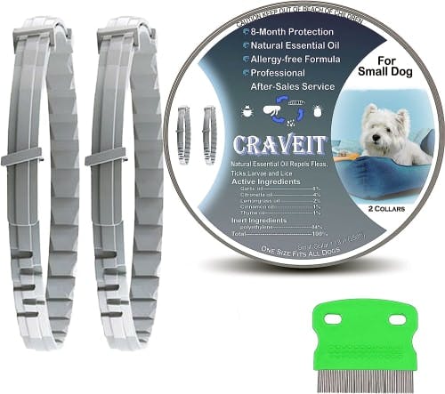Craveit Flea Tick Prevention Dog Collar 2 Pack review