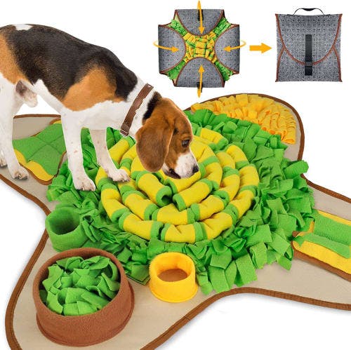 HOPET Large Dog Snuffle Mat Puzzle Toy review